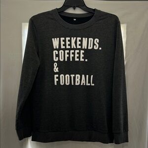 Woman Dark GrayBlack Graphic Sweatshirt